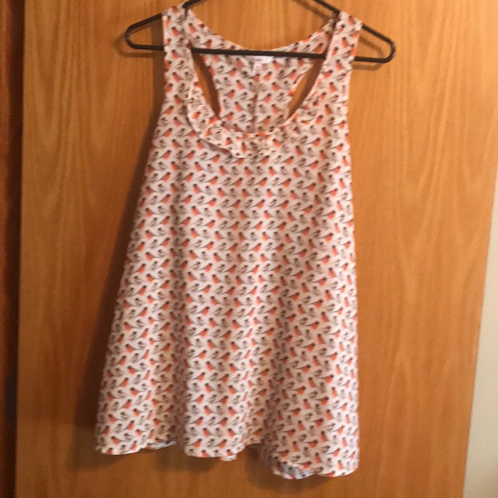 Bird Pattern tank top